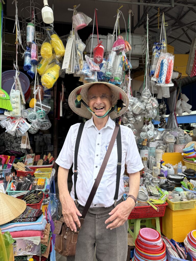 Traveler experiencing Vietnamese culture and cuisine