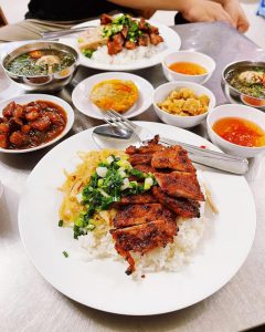 Com tam Saigon – Vietnamese broken rice with grilled pork and fish sauce